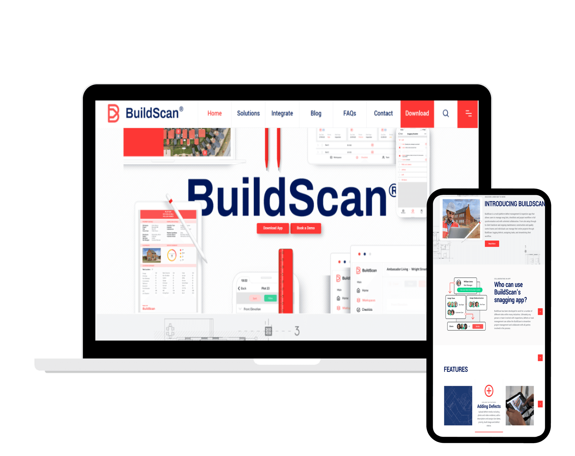 BuildScan – Construction Management App - Website project overview by The First Sol