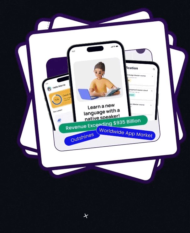 Team collaborating on a web and mobile app project